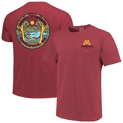 T-shirt unisexe marron Minnesota Golden Gophers Scenic Comfort Colors
