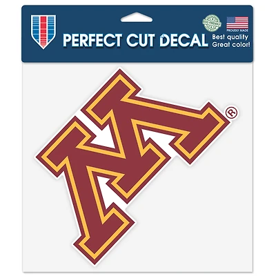 Autocollant découpé avec précision du logo principal de l'équipe WinCraft Minnesota Golden Gophers (20 x 20 cm).