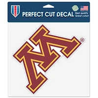 Autocollant découpé avec précision du logo principal de l'équipe WinCraft Minnesota Golden Gophers (20 x 20 cm).