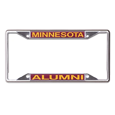 WinCraft Minnesota Golden Gophers Alumni School Supporter Cadre de plaque d'immatriculation en métal découpé au laser