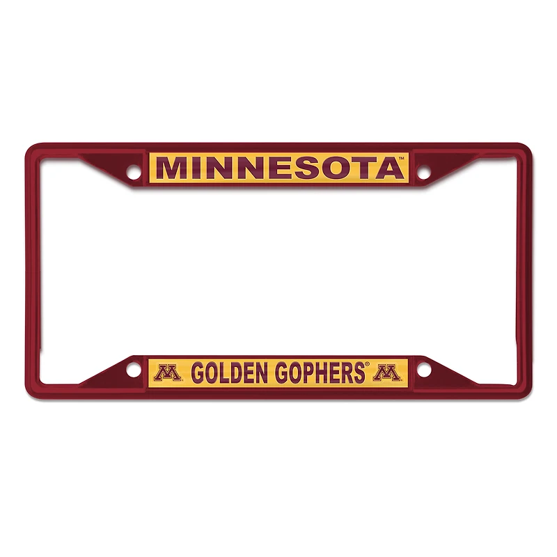 WinCraft Minnesota Golden Gophers Cadre de plaque d'immatriculation couleur chrome