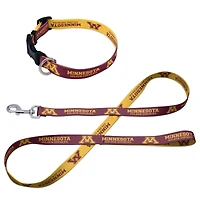 Ensemble laisse et collier pour animaux de compagnie WinCraft Minnesota Golden Gophers