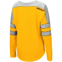 Colosseum Gold Minnesota Golden Gophers Trey Dolman T-shirt à manches longues pour femme