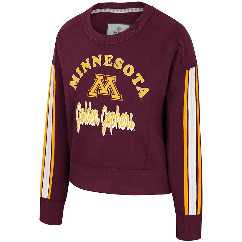 Women's Colosseum  Maroon Minnesota Golden Gophers Honeymoon Sweatshirt