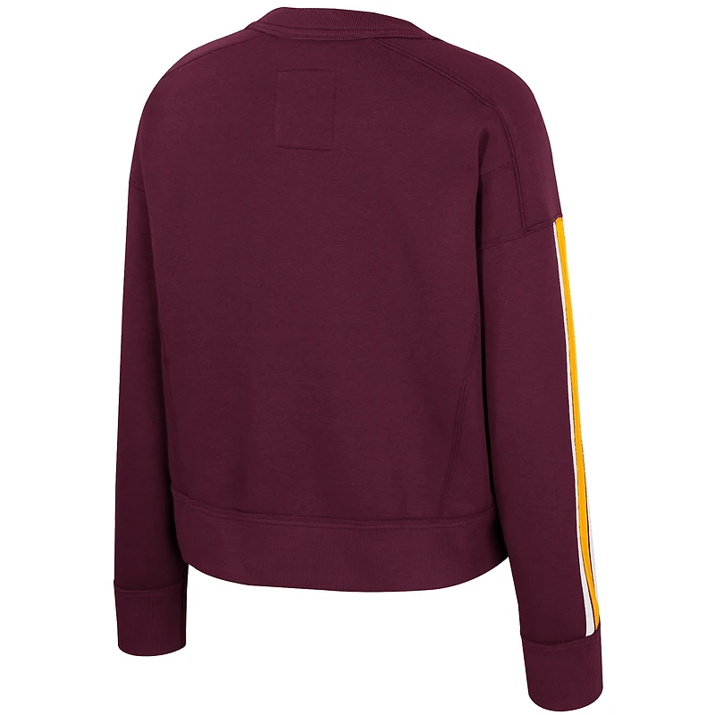 Women's Colosseum  Maroon Minnesota Golden Gophers Honeymoon Sweatshirt