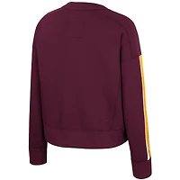 Women's Colosseum  Maroon Minnesota Golden Gophers Honeymoon Sweatshirt