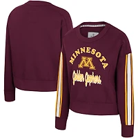 Sweat-shirt colosseum marron pour femme, motif lune de miel, Minnesota Golden Gophers