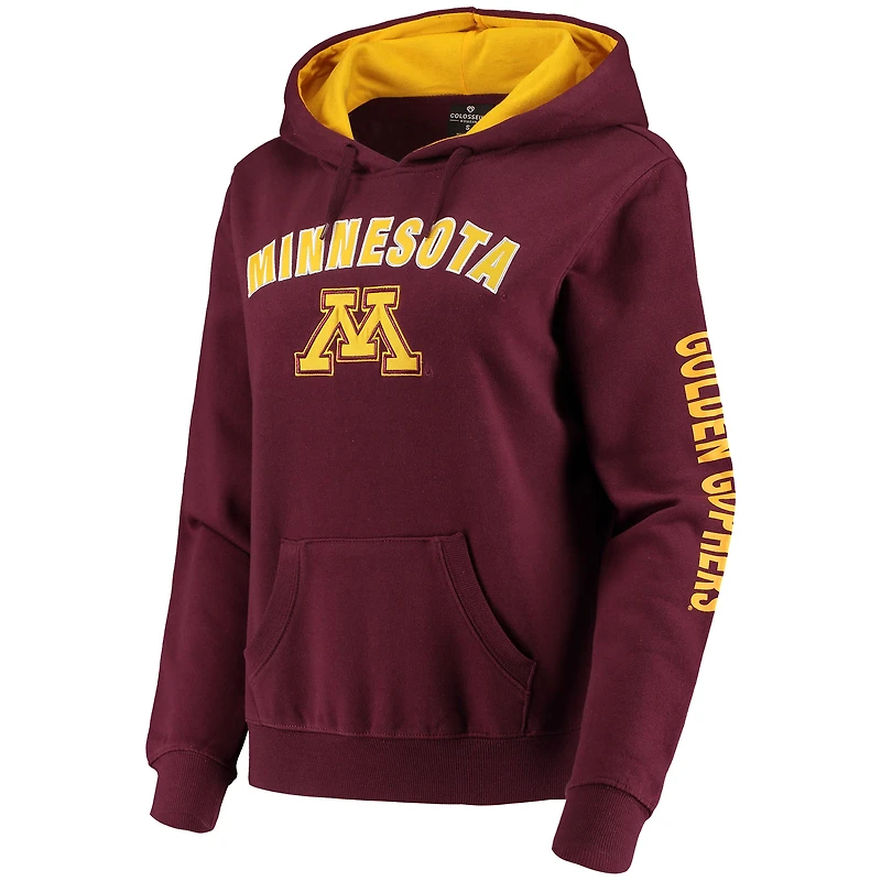 Sweat à capuche Colosseum Minnesota Golden Gophers Loud and Proud marron pour femme