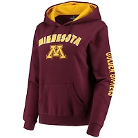 Sweat à capuche Colosseum Minnesota Golden Gophers Loud and Proud marron pour femme