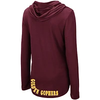 Colosseum Minnesota Golden Gophers My Lover pour femme, t-shirt léger à capuche manches longues
