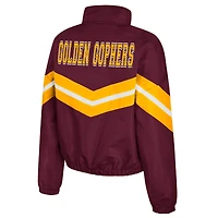 Coupe-vent à fermeture éclair intégrale Thin Ice pour femme Colosseum Maroon Minnesota Golden Gophers
