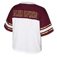Maillot de football américain court blanc Colosseum pour femme des Golden Gophers du Minnesota Treasure