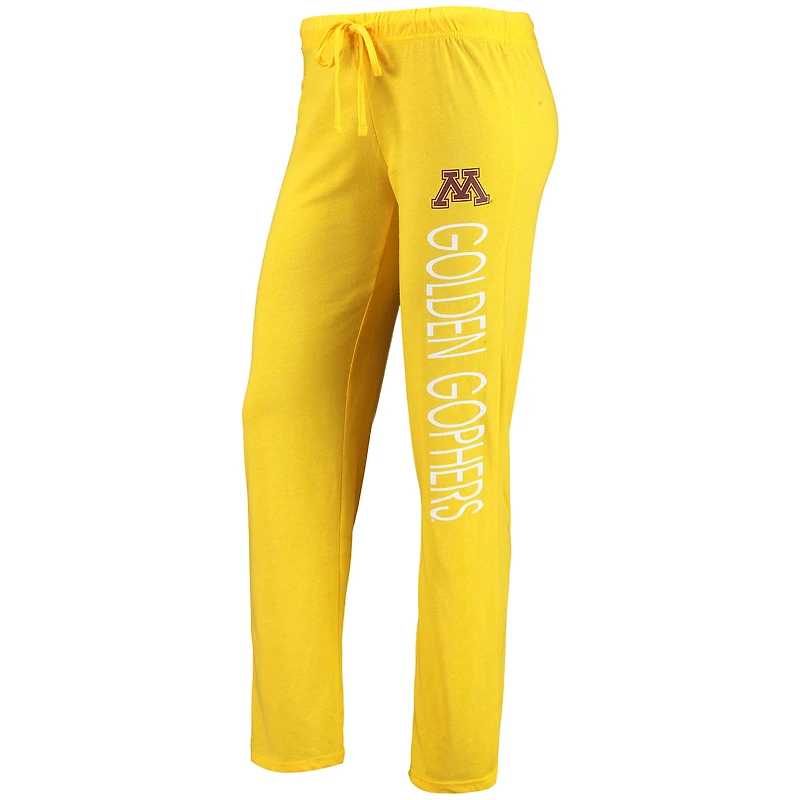 Ensemble de nuit Concepts Sport Gold/Maroon Minnesota Golden Gophers pour femme avec débardeur et pantalon
