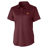 Women's Cutter & Buck Burgundy Minnesota Golden Gophers Prospect Textured Stretch Polo