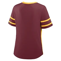 Women's Fanatics Maroon/Gold Minnesota Golden Gophers Be Fearless Athena Lace-Up T-Shirt