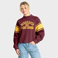 Sweat-shirt surdimensionné marron Fanatics pour femme, motif raglan, Hometown Premium, des Golden Gophers du Minnesota