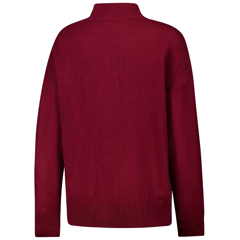 Pull oversize universitaire marron pour femmes Gameday Social Minnesota Golden Gophers