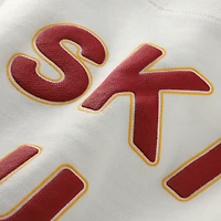 Sweat-shirt court blanc à bords bruts pour femme des Golden Gophers du Minnesota, coupe carrée, motif Gameday Social