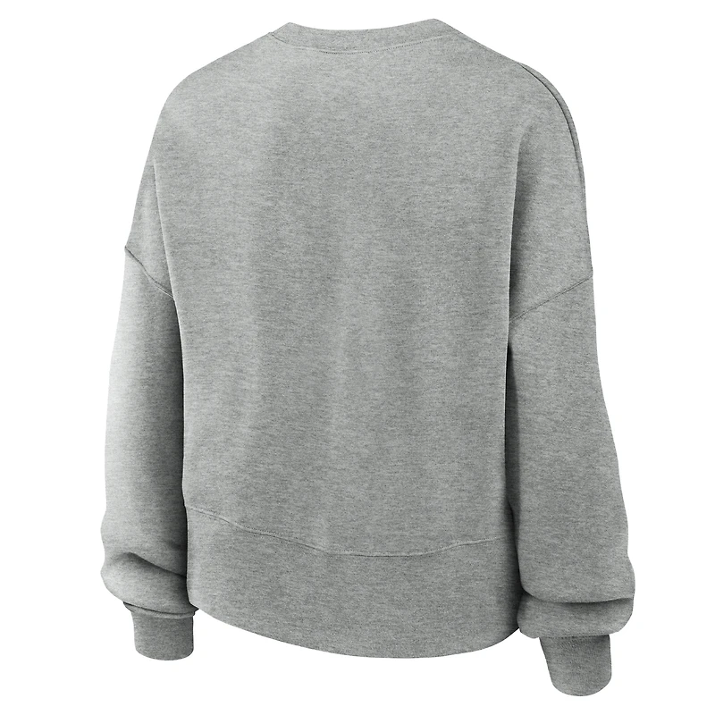 Women's Nike Gray Minnesota Golden Gophers Phoenix Fleece Pullover Sweatshirt