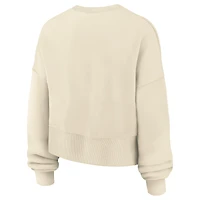 Women's Nike Natural Minnesota Golden Gophers Phoenix Fleece Oversized Cropped Sweatshirt