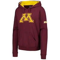 Women's Stadium Athletic Maroon Minnesota Golden Gophers Big Logo Pullover Hoodie
