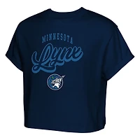 T-shirt bleu marine pour fille avec fanion des Minnesota Lynx City