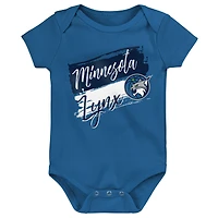 Ensemble de body 3 pièces pour bébé Outerstuff Minnesota Lynx Destiny