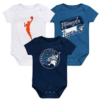 Ensemble de body 3 pièces pour bébé Outerstuff Minnesota Lynx Destiny