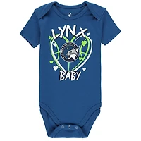 Infant Outerstuff  Minnesota Lynx Slide Home 3-Piece Creeper Set