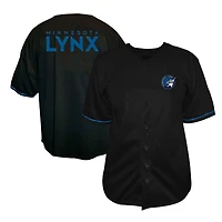Maillot de mode Fanatics noir Minnesota Lynx pour hommes, grandes tailles, à boutons.