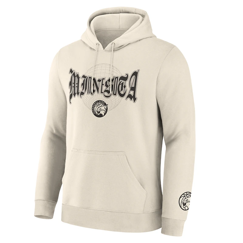 Men's Fanatics  Cream Minnesota Lynx Legacy Fleece Pullover Hoodie