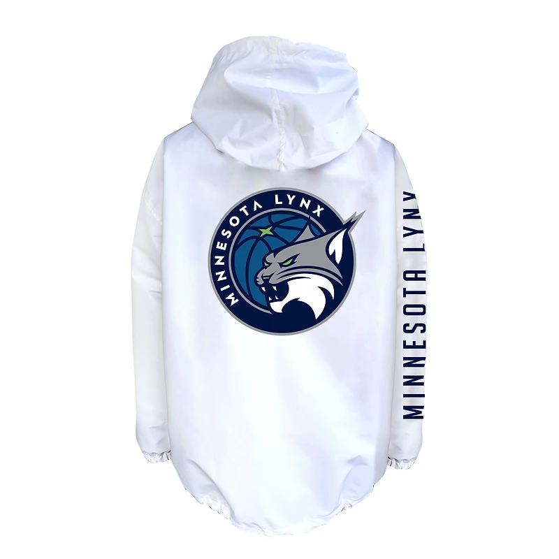 Men's Fanatics White Minnesota Lynx Logo Full-Snap Nylon Jacket