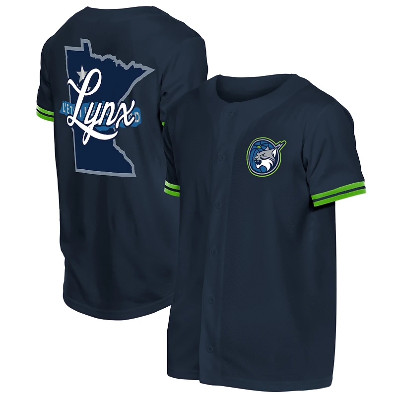 Maillot de baseball New Era bleu marine Minnesota Lynx 2026 WNBA Draft Hometown pour homme