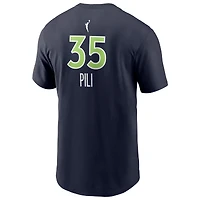 T-shirt Nike Alissa Pili bleu marine pour homme, édition Explorer, avec nom et numéro, Minnesota Lynx