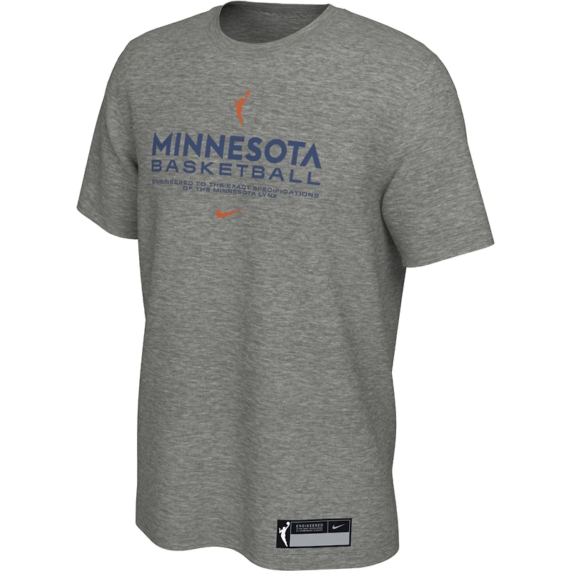 Men's Nike  Gray Minnesota Lynx On-Court Legend Essential Practice Performance T-Shirt