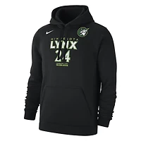 Men's Nike Napheesa Collier Black Minnesota Lynx Rebel Edition Name & Number Pullover Hoodie