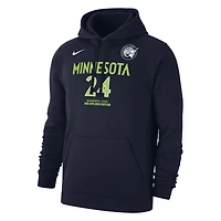 Men's Nike Napheesa Collier Navy Minnesota Lynx Explorer Edition Name & Number Pullover Hoodie
