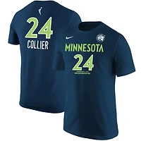 T-shirt Nike Napheesa Collier pour homme Navy Minnesota Lynx Explorer Edition Name & Number