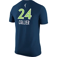 T-shirt Nike Napheesa Collier pour homme Navy Minnesota Lynx Explorer Edition Name & Number