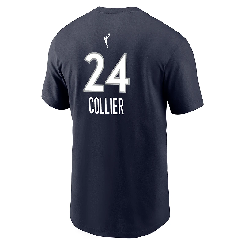 Men's Nike Napheesa Collier Navy Minnesota Lynx Explorer Edition Name & Number T-Shirt