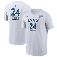 T-shirt Nike Napheesa Collier blanc Minnesota Lynx édition héroïne pour homme