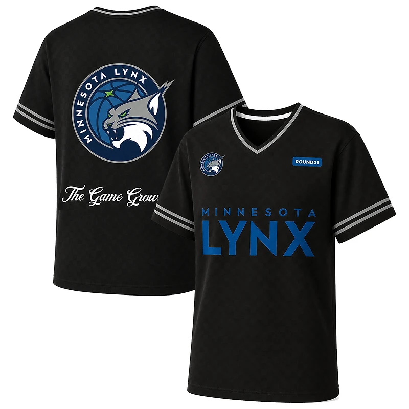 Men's round21  Black Minnesota Lynx Soccer Jersey