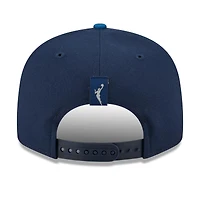 Casquette unisexe New Era bleu marine/bleu Minnesota Lynx WNBA Tip-Off 2026 avec badge métallique et monture en A (modèle 9FIFTY Snapback)