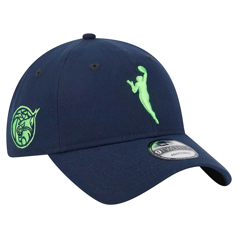 Casquette ajustable unisexe New Era bleu marine Minnesota Lynx 9TWENTY