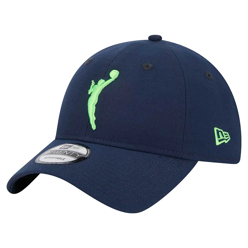 Casquette ajustable unisexe New Era bleu marine Minnesota Lynx 9TWENTY