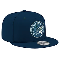 Casquette snapback unisexe New Era bleu marine avec logo Minnesota Lynx 9FIFTY