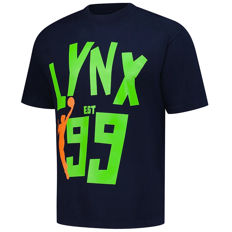 T-shirt unisexe premium de la Playa Society, bleu marine, Minnesota Lynx, établi en 1999