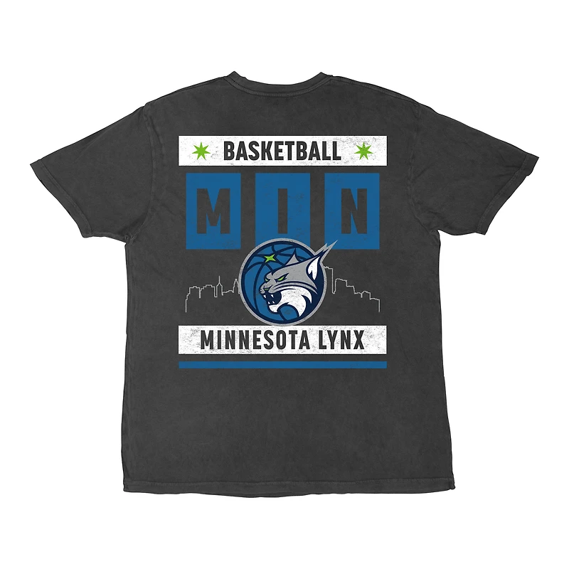 Unisex Stadium Essentials Heather Black Minnesota Lynx Relaxed Fit Big Shot Vintage Wash T-Shirt