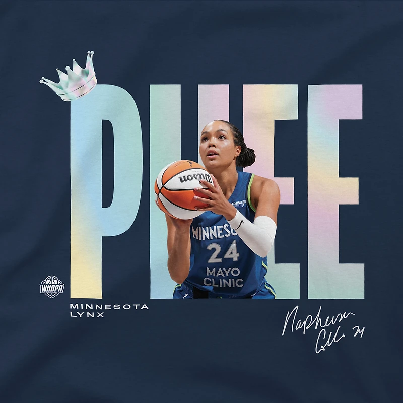 T-shirt unisexe Stadium Essentials Napheesa Collier bleu marine Minnesota Lynx Phee