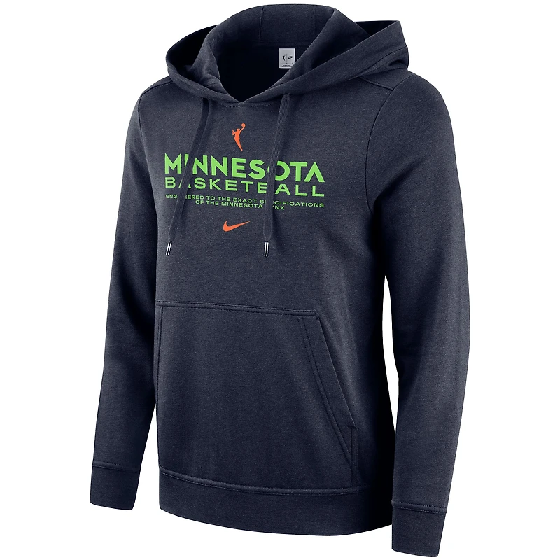 Sweat à capuche Nike Minnesota Lynx Club City bleu marine pour femme